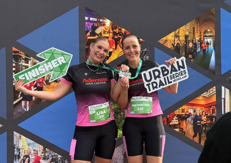 Lisa en Natascha doen mee aan Urban Trail Run Rotterdam voor KWF